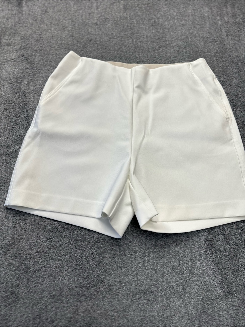Rachel Zoe High-Waist White Tailored Shorts